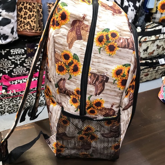 Large Sunflower Boots Backpack main image 4